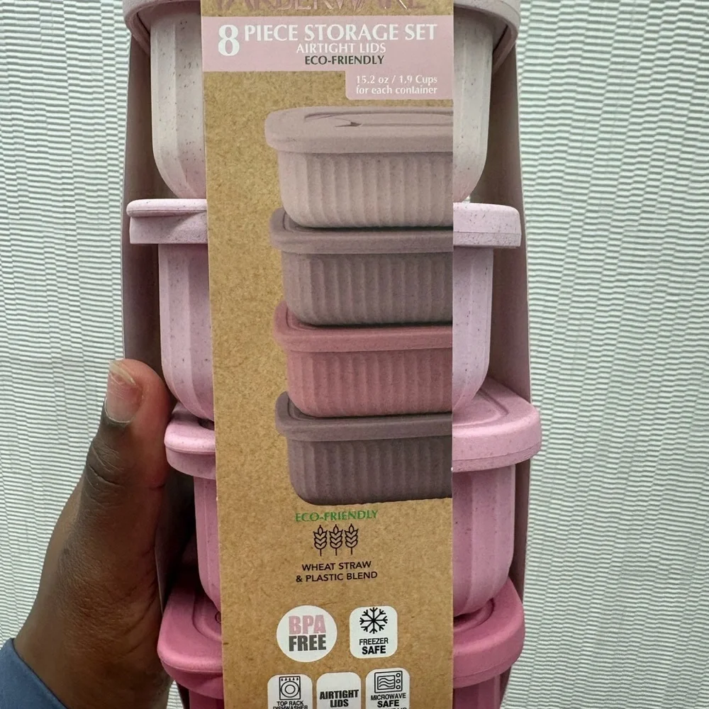 Farberware Eco-Friendly Pink Storage Set